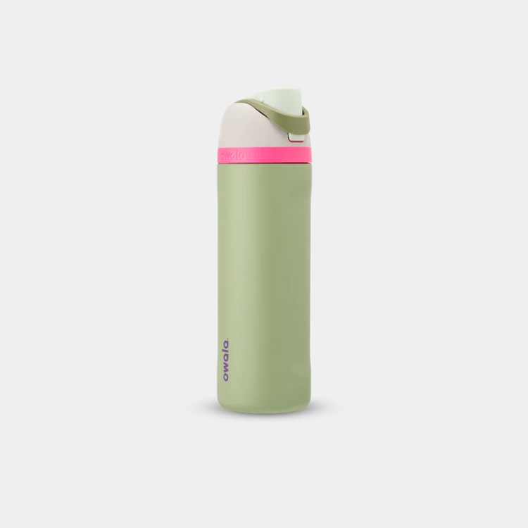 Owala FreeSip Stainless Steel Water Bottle / 24oz / Color: Neo Sage